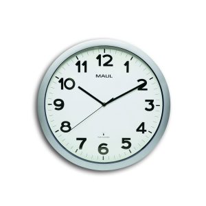 Radio-controlled Wall Clock Silver MAULstep Ø40 cm