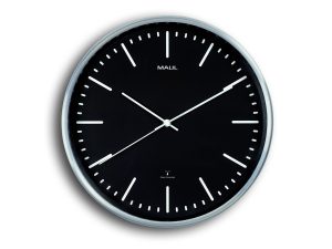Radio-Controlled Wall Clock Black MAULfly Ø30.5 cm