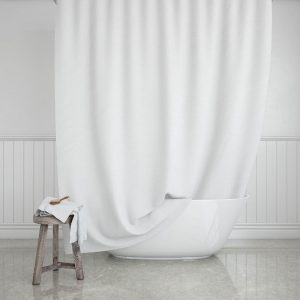 Shower curtain, White, 180 x 200 cm