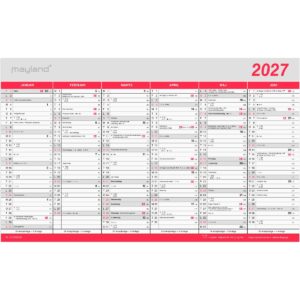 KONTORKALENDER STOR M/FLAGDAGE 2027 KONTORKALENDER STOR M/FLAGDAGE 2027