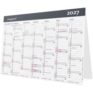BORDKALENDER MODERNE A5 2027