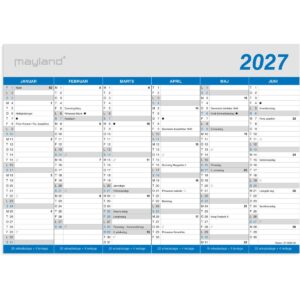 KONTORKALENDER KLASSISK A4 2027 KONTORKALENDER KLASSISK A4 2027
