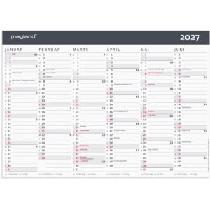 KONTORKALENDER MODER A4 2027 KONTORKALENDER MODER A4 2027