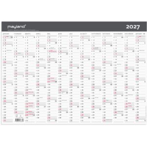 KONTORKALENDER MODERNE A3 1X13 MDR. 2027 KONTORKALENDER MODERNE A3 1X13 MDR. 2027