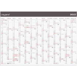 KÆMPEKALENDER MODERNE1X13 MDR. PAPIR I PAPRØR 2027 KÆMPEKALENDER MODERNE1X13 MDR. PAPIR I PAPRØR 2027