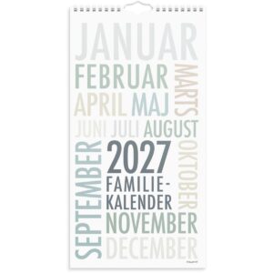 FAMILIEKALENDER TRENDART 2027 FAMILIEKALENDER TRENDART 2027