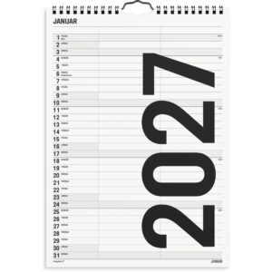 FAMILIEKALENDER BLACK & WHITE 2027 FAMILIEKALENDER BLACK & WHITE 2027