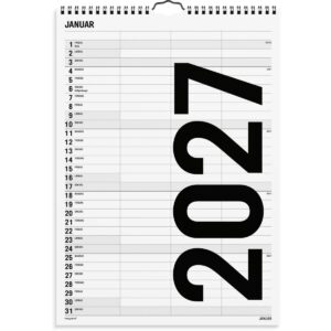 FAMILIEKALENDER BLACK & WHITE 2027