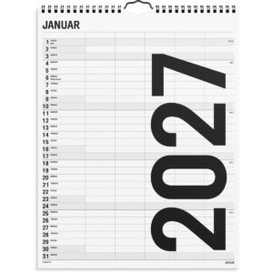 FAMILIEKALENDER BLACK & WHITE 2027