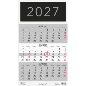 VÆGKALENDER TRIPLANNER 2027