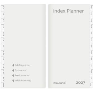 INDEX PLANNER MÅNED REFILL + TLF.REG. 2027