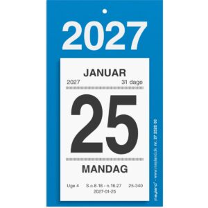 AFRIVNINGSKALENDER M/TEKST 2027