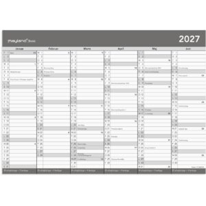 BASIC KONTORKALENDER A4 2027