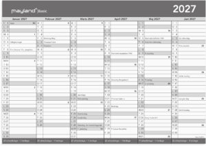 BASIC KONTORKALENDER A3 2027