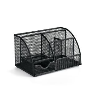 SKRIVEBORDSORGANIZER TRÅD SORT