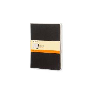 MOLESKINE XL LINIERET SORT 3-PAK