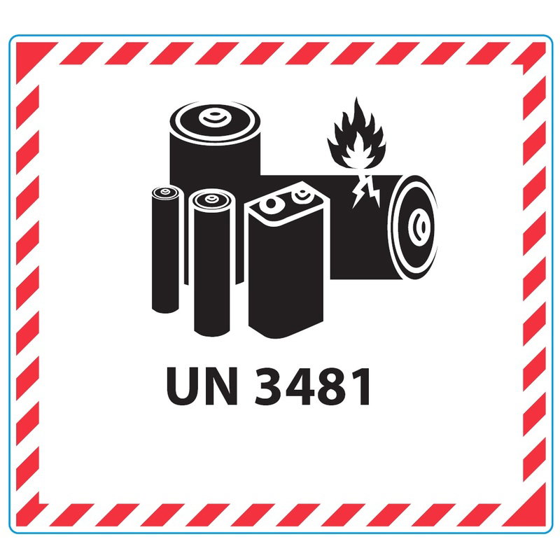 LABEL “LITHIUM BATTERY UN3481” LABEL "LITHIUM BATTERY UN3481"