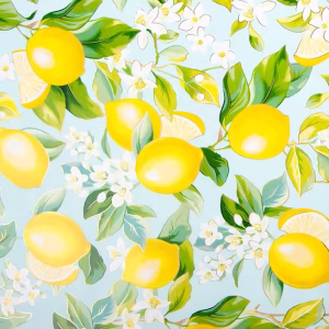 GAVEPAPIR 50 CM " LEMON BRANCHES " 100 MTR.