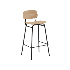 Frame Bar Stool – With backrest and Natural Oak – 73 cm. Frame Bar Stool - With backrest and Natural Oak - 73 cm.