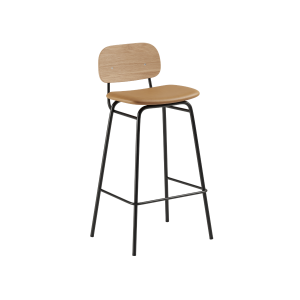 Frame Bar Stool – With backrest and Terra Safari leather – 73 cm. Frame Bar Stool - With backrest and Terra Safari leather - 73 cm.