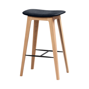 Nordic Bar Stool – Oak – Luna Carbon – 73 cm Nordic Bar Stool - Oak - Luna Carbon - 73 cm