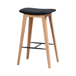 Nordic Bar Stool – Oak – Terra Black – 68 cm Nordic Bar Stool - Oak - Terra Black - 68 cm