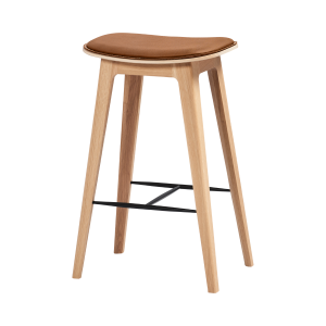 Nordic Bar Stool – Oak with stitches – Terra Safari – 68 cm Nordic Bar Stool - Oak with stitches - Terra Safari - 68 cm