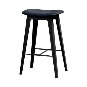 Nordic Bar Stool – Black Stained Oak – Luna Carbon – 73 cm Nordic Bar Stool - Black Stained Oak - Luna Carbon - 73 cm