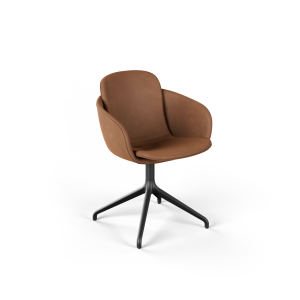 Chair no. One S2 Black Swivel- Luna Walnut Chair no. One S2 Black Swivel- Luna Walnut