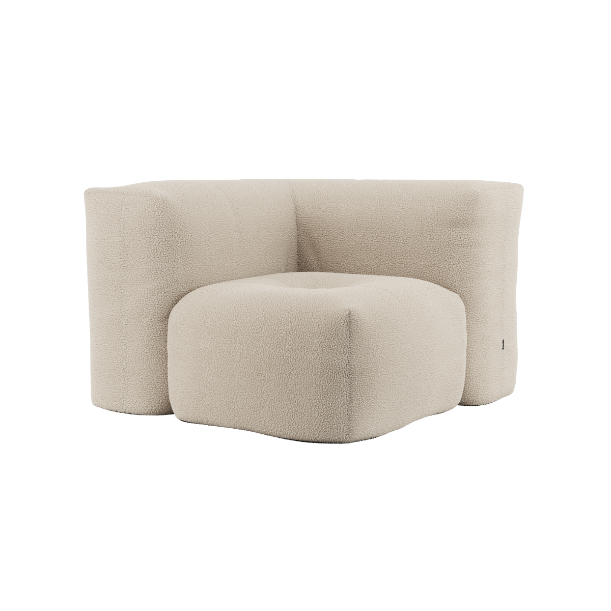 Soft Sofa Indoor - Corner Section Teddy Beige