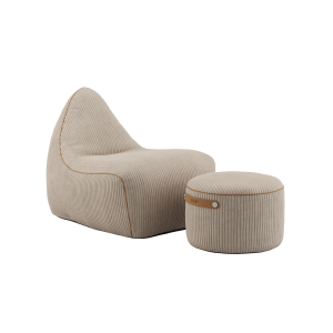 SACKit Chair & Pouf indoor – Corduroy Beige SACKit Chair & Pouf indoor - Corduroy Beige