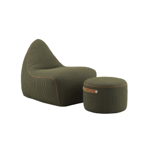 SACKit Chair & Pouf indoor – Corduroy Olive SACKit Chair & Pouf indoor - Corduroy Olive
