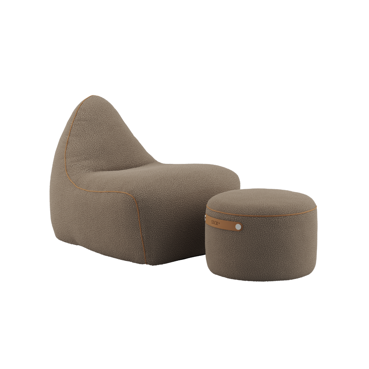 SACKit Chair & Pouf indoor – Teddy Brown SACKit Chair & Pouf indoor - Teddy Brown