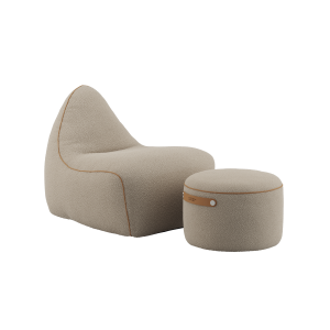 SACKit Chair & Pouf indoor – Teddy Beige SACKit Chair & Pouf indoor - Teddy Beige