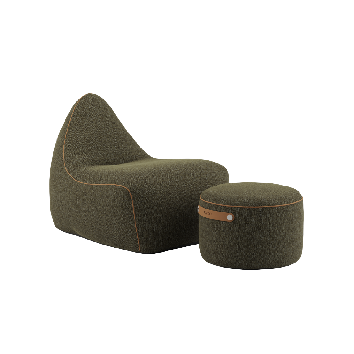 SACKit Chair & Pouf indoor – Cosmo Olive SACKit Chair & Pouf indoor - Cosmo Olive