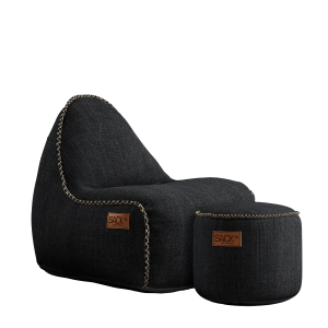 Cobana Junior Lounge Chair & Pouf Black Cobana Junior Lounge Chair & Pouf Black