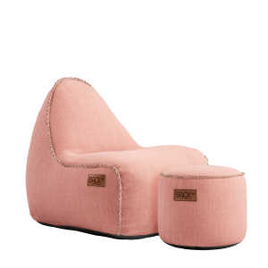 Cobana Junior Lounge Chair & Pouf Rose Cobana Junior Lounge Chair & Pouf Rose