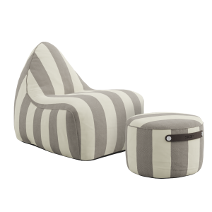 SACKit Chair & Pouf Outdoor – Renesse Taupe SACKit Chair & Pouf Outdoor - Renesse Taupe