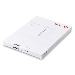TRANSPARENTER A4 XEROX FARVE LASER 50 STK/PK TRANSPARENTER A4 XEROX FARVE LASER 50 STK/PK
