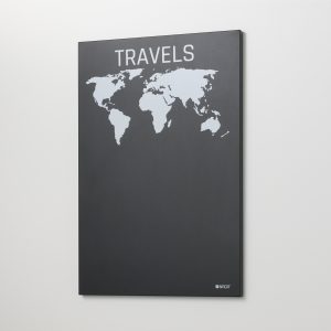 Magnetic steel chalkboard 40 x 60 cm. Travels Magnetic steel chalkboard 40 x 60 cm. Travels