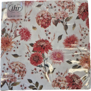 SERVIETTER 33X33 IHR AUTUMN BOUQUET ALLOVER