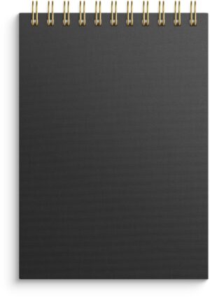 Notebook lined A6 black Notebook lined A6 black