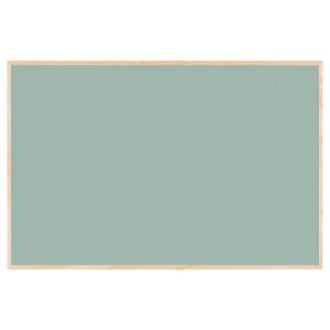 Whiteboard with wooden frame, Green, 58.5 x 38.5 cm