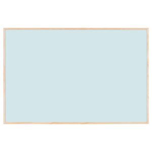 Whiteboard with wooden frame, Light blue, 58.5 x 38.5 cm