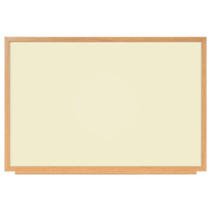 Whiteboard with Oak MDF Frame, Yellow, 120 x 90 cm