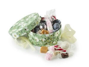 Grøn m. Blomster - Julemix 300 g.