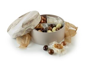 Brun Marmor - Familieæske 400 g.