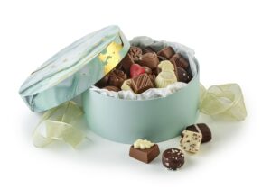 Lysegrøn Marmor, Stor - Luksuschokolade 1000 g.